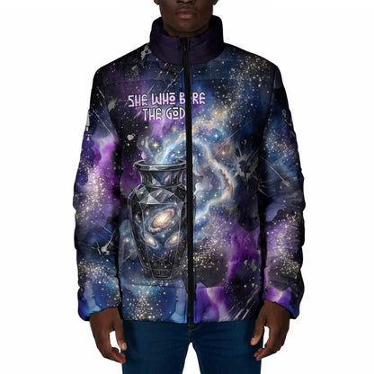 Nut Egyptian Padded Jacket She Who Bore the Gods Galactic Vessel Cosmic Goddess Star Map