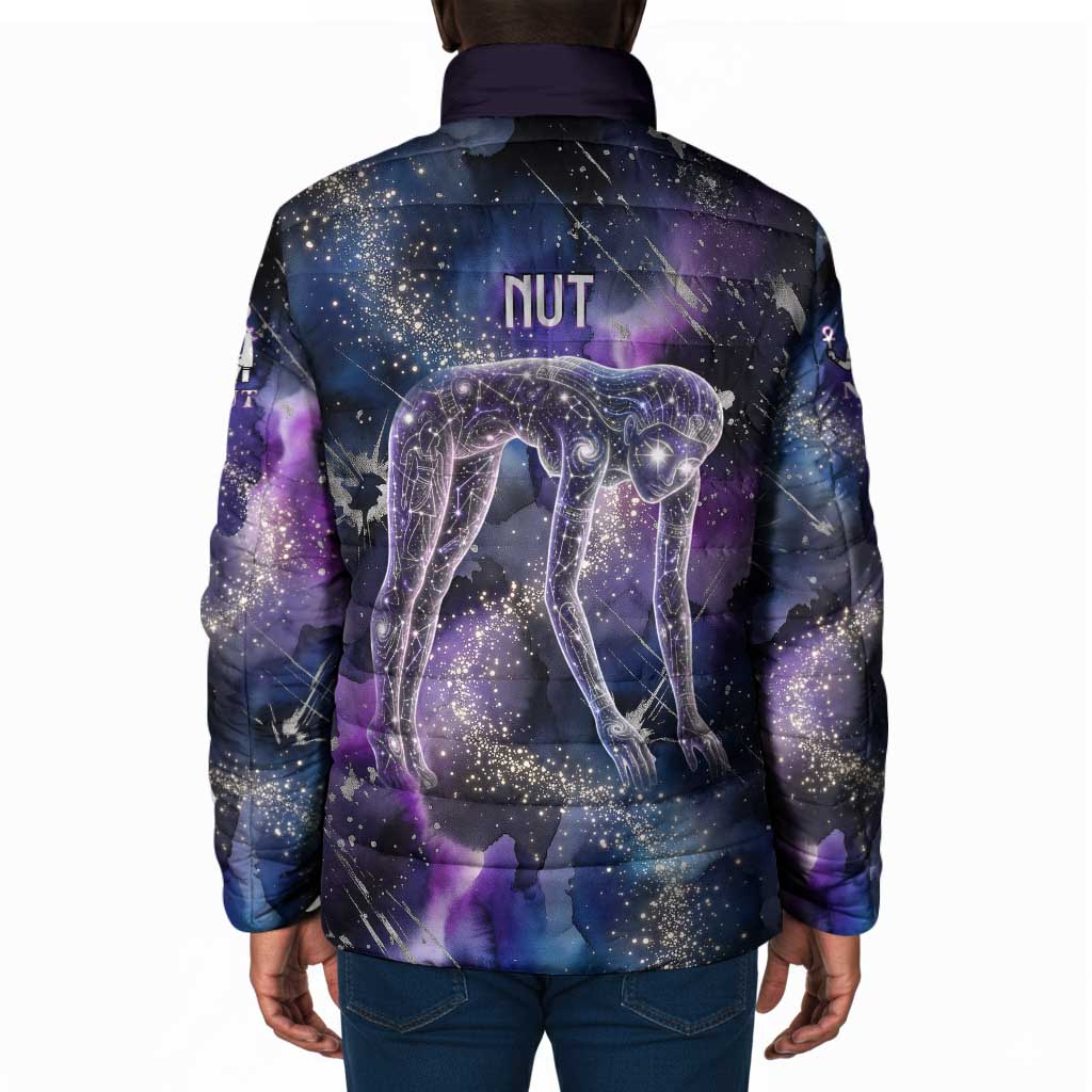 Nut Egyptian Padded Jacket She Who Bore the Gods Galactic Vessel Cosmic Goddess Star Map