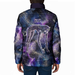 Nut Egyptian Padded Jacket She Who Bore the Gods Galactic Vessel Cosmic Goddess Star Map