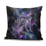 Nut Egyptian Pillow Cover She Who Bore the Gods Galactic Vessel Cosmic Goddess Star Map