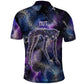 Nut Egyptian Polo Shirt She Who Bore the Gods Galactic Vessel Cosmic Goddess Star Map