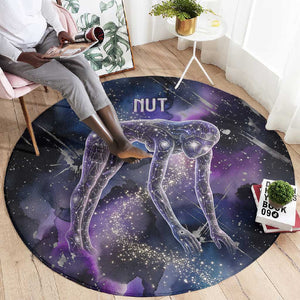Nut Egyptian Round Carpet She Who Bore the Gods Galactic Vessel Cosmic Goddess Star Map