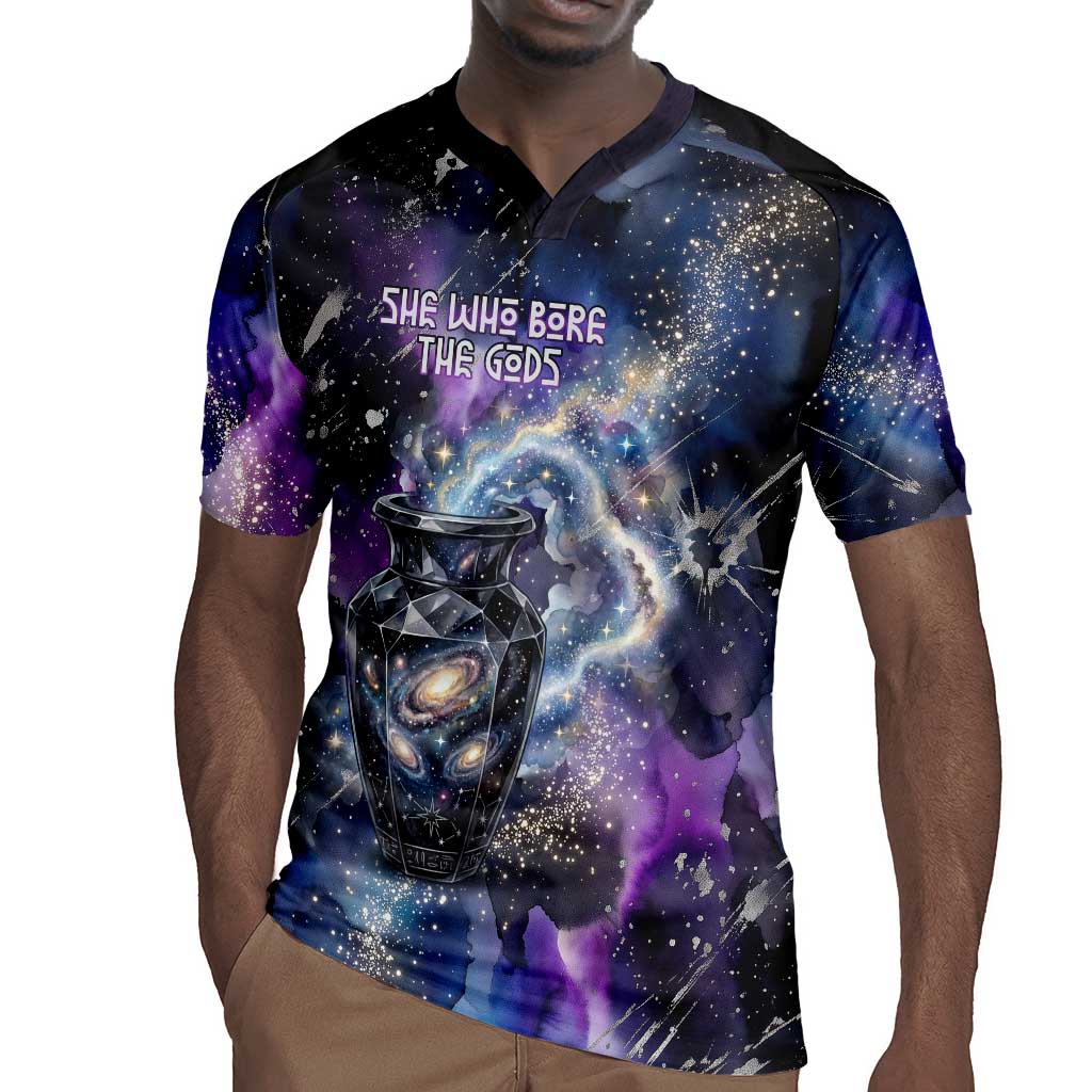 Nut Egyptian Rugby Jersey She Who Bore the Gods Galactic Vessel Cosmic Goddess Star Map