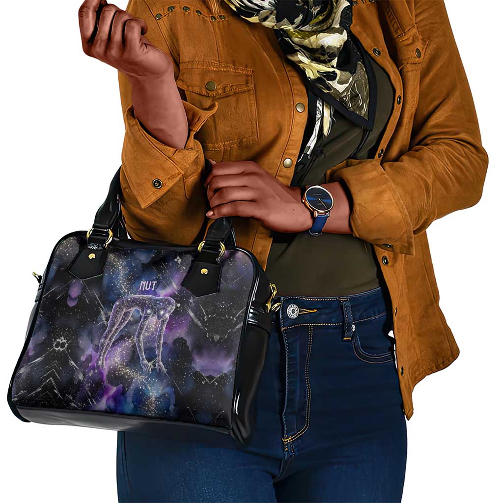Nut Egyptian Shoulder Handbag She Who Bore the Gods Galactic Vessel Cosmic Goddess Star Map