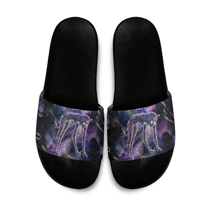Nut Egyptian Slide Sandals She Who Bore the Gods Galactic Vessel Cosmic Goddess Star Map