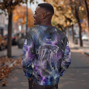 Nut Egyptian Sweatshirt She Who Bore the Gods Galactic Vessel Cosmic Goddess Star Map