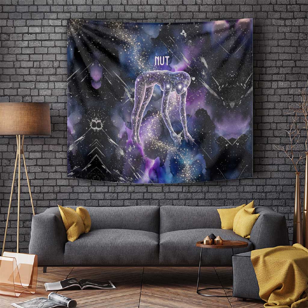 Nut Egyptian Tapestry She Who Bore the Gods Galactic Vessel Cosmic Goddess Star Map