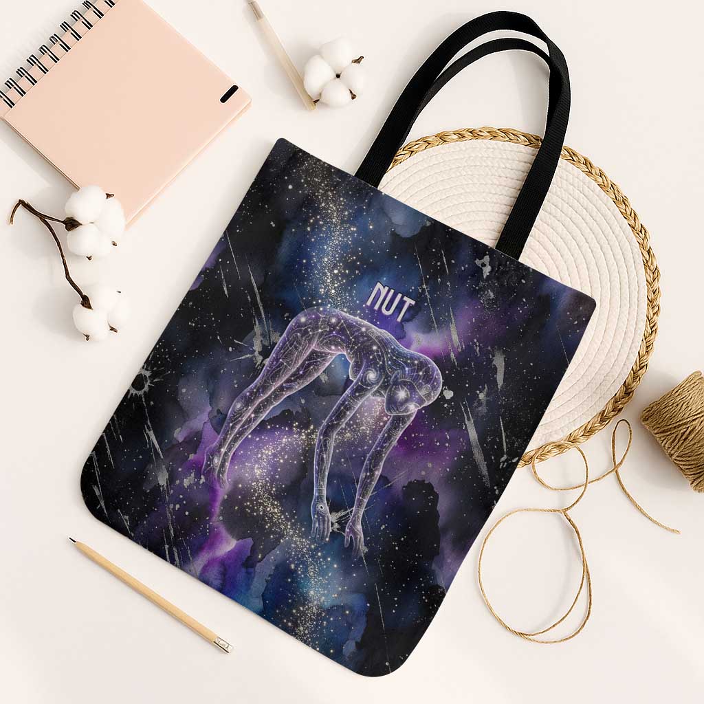 Nut Egyptian Tote Bag She Who Bore the Gods Galactic Vessel Cosmic Goddess Star Map