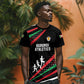 Burundi T shirt with Athletics Runners Black Red Green Flag Spirit