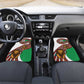 Burundi Lion Tribal Pattern Car Mats - National Motto Unité Travail Progrès