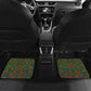 Burundi Lion Tribal Pattern Car Mats - National Motto Unité Travail Progrès
