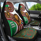 Burundi Lion Tribal Pattern Car Seat Cover - National Motto Unité Travail Progrès