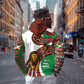 Burundi Lion Tribal Pattern Zip Hoodie - National Motto Unité Travail Progrès