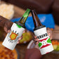 Burundi Flag 4 in 1 Can Cooler Tumbler with National Emblem and Motto Unité Travail Progres