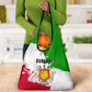 Burundi Flag Grocery Bag with National Emblem and Motto Unité Travail Progres