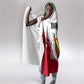 Burundi Flag Hooded Blanket with National Emblem and Motto Unité Travail Progres