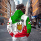 Burundi Flag Hoodie with National Emblem and Motto Unité Travail Progres