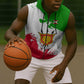 Burundi Flag Sleeveless Zip Hoodie with National Emblem and Motto Unité Travail Progres - African Pride