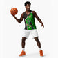Burundi Turaco Basketball Jersey with National Bird and Flag Pattern TS04