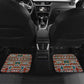 Burundi Turaco Car Mats with National Bird and Flag Pattern