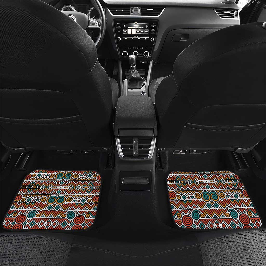 Burundi Turaco Car Mats with National Bird and Flag Pattern