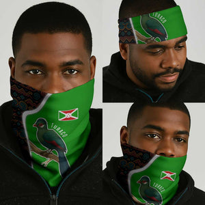 Burundi Turaco Neck Gaiter National Bird and Flag Pattern TS04
