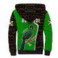 Burundi Turaco Sherpa Hoodie with National Bird and Flag Pattern