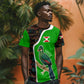 Burundi Turaco T shirt with National Bird and Flag Pattern