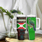 Burundi Turaco Tumbler With Handle with National Bird and Flag Pattern