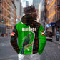 Burundi Turaco Zip Hoodie with National Bird and Flag Pattern