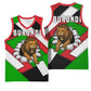 Burundi Roaring Lion Basketball Jersey with National Flag Colors TS04