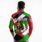 Burundi Roaring Lion Long Sleeve Polo Shirt with National Flag Colors
