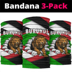 Burundi Roaring Lion Neck Gaiter National Flag Colors TS04