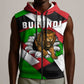 Burundi Roaring Lion Sleeveless Zip Hoodie with National Flag Colors - African Pride