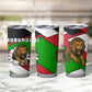Burundi Roaring Lion Tumbler Cup with National Flag Colors