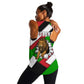 Burundi Roaring Lion Women Racerback Tank with National Flag Colors