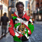 Burundi Roaring Lion Zip Hoodie with National Flag Colors
