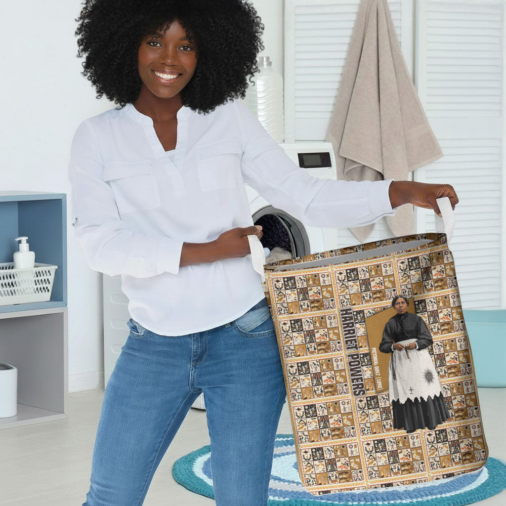Harriet Powers 1898 Bible Quilt Laundry Basket African American Folk Art