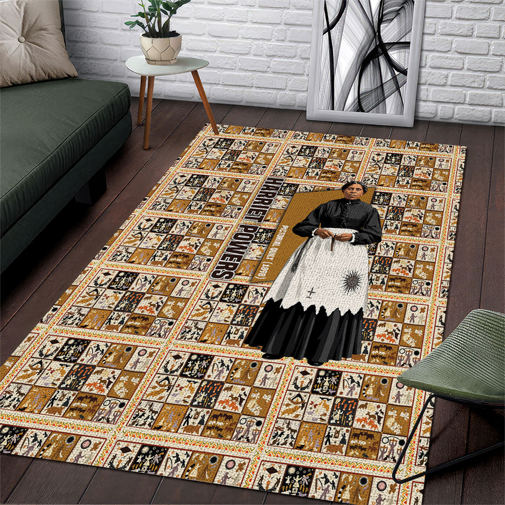Harriet Powers 1898 Bible Quilt Area Rug African American Folk Art