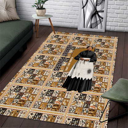 Harriet Powers 1898 Bible Quilt Area Rug African American Folk Art