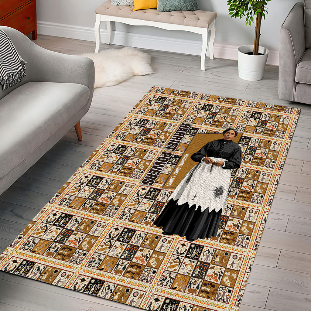Harriet Powers 1898 Bible Quilt Area Rug African American Folk Art