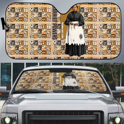 Harriet Powers 1898 Bible Quilt Auto Sun Shade African American Folk Art