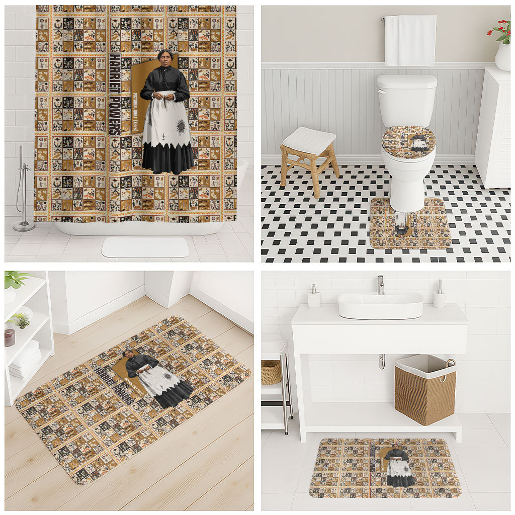 Harriet Powers 1898 Bible Quilt Bathroom Set African American Folk Art