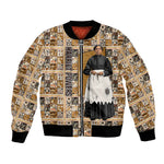 Harriet Powers 1898 Bible Quilt Bomber Jacket African American Folk Art