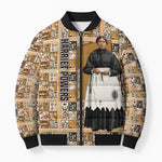 Harriet Powers 1898 Bible Quilt Bomber Puffer Jacket African American Folk Art