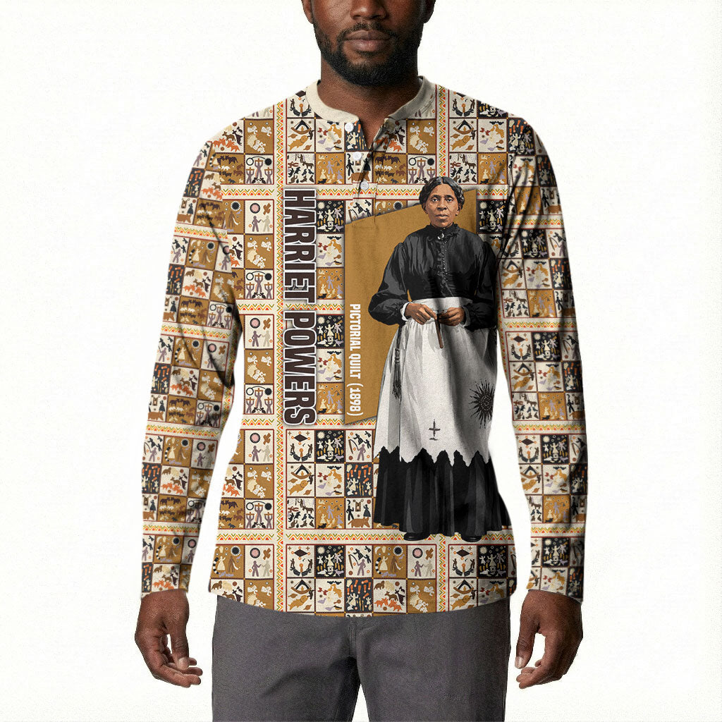 Harriet Powers 1898 Bible Quilt Button Sweatshirt African American Folk Art