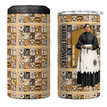 Harriet Powers 1898 Bible Quilt 4 in 1 Can Cooler Tumbler African American Folk Art