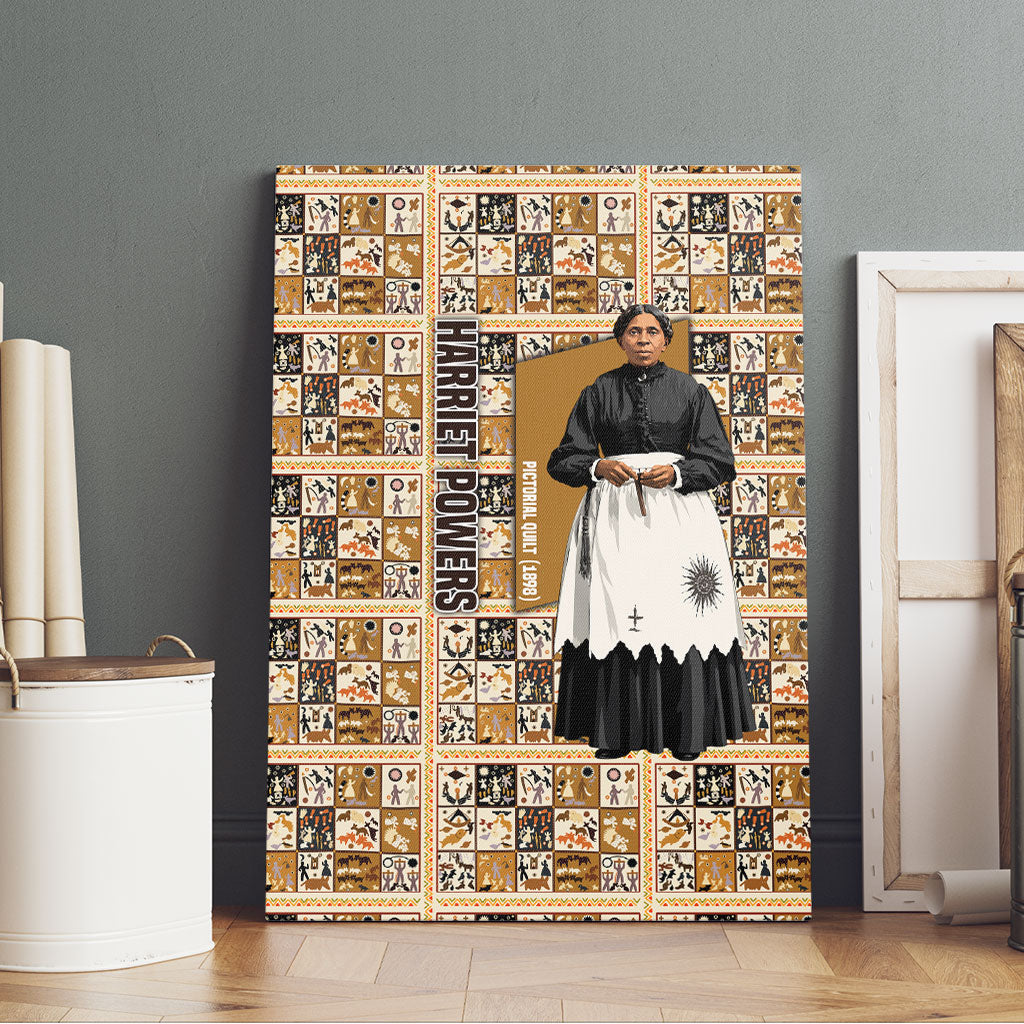 Harriet Powers 1898 Bible Quilt Canvas Wall Art African American Folk Art