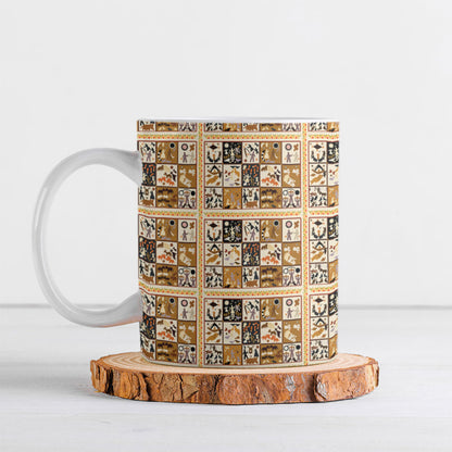 Harriet Powers 1898 Bible Quilt Ceramic Mug African American Folk Art
