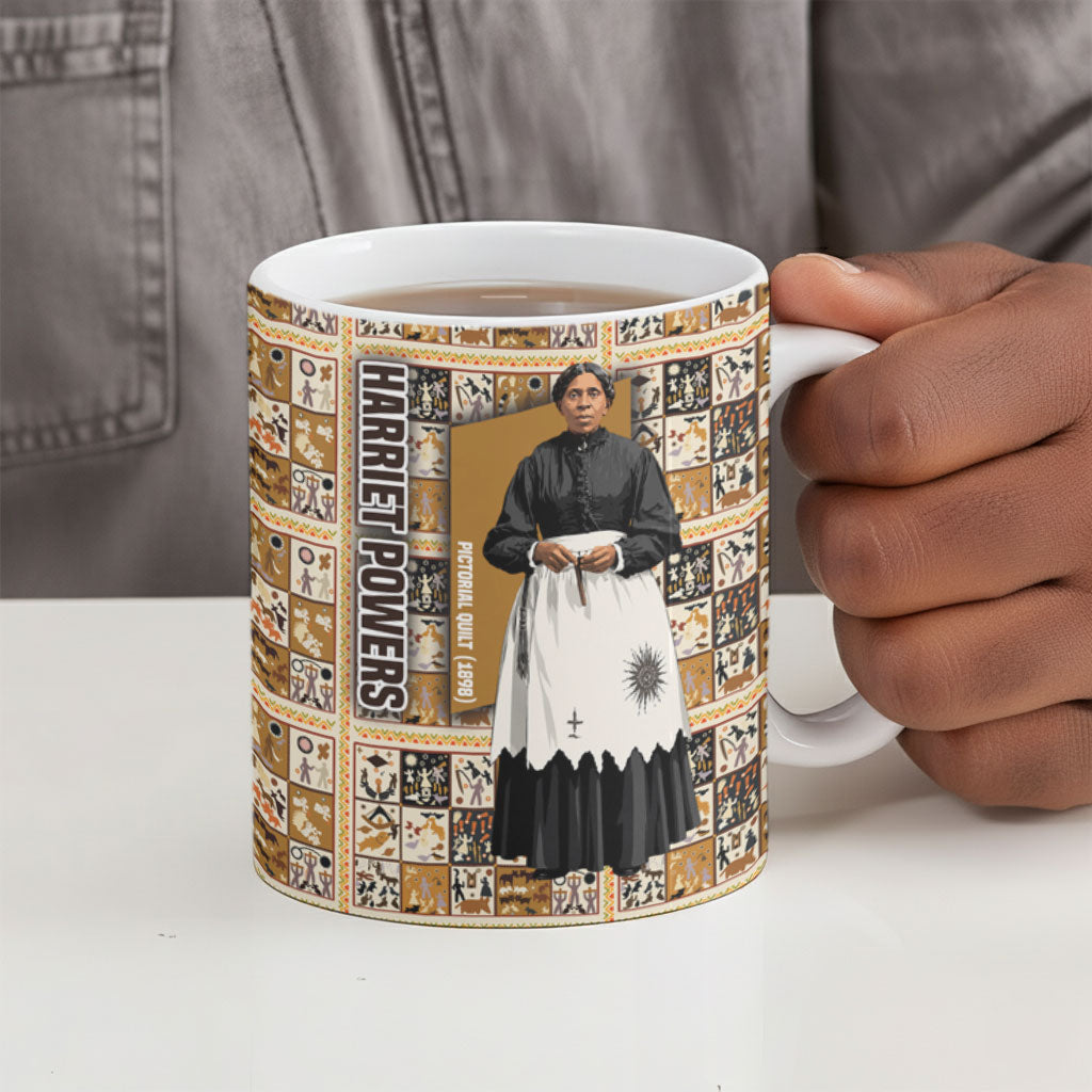 Harriet Powers 1898 Bible Quilt Ceramic Mug African American Folk Art